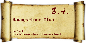 Baumgartner Aida névjegykártya